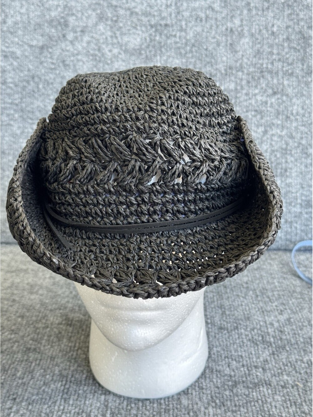 Peter Grimm Pura Vida Toyo Straw Hat Brown Woven Fedora Beach Summer.